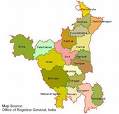 Map of Indian state Haryana.